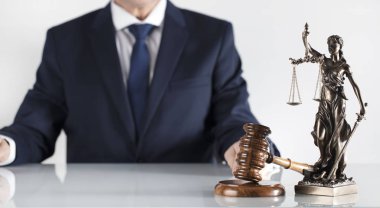 Parlak arka plan avukat. Avukat kavramı. Beyaz yakalı iş.  