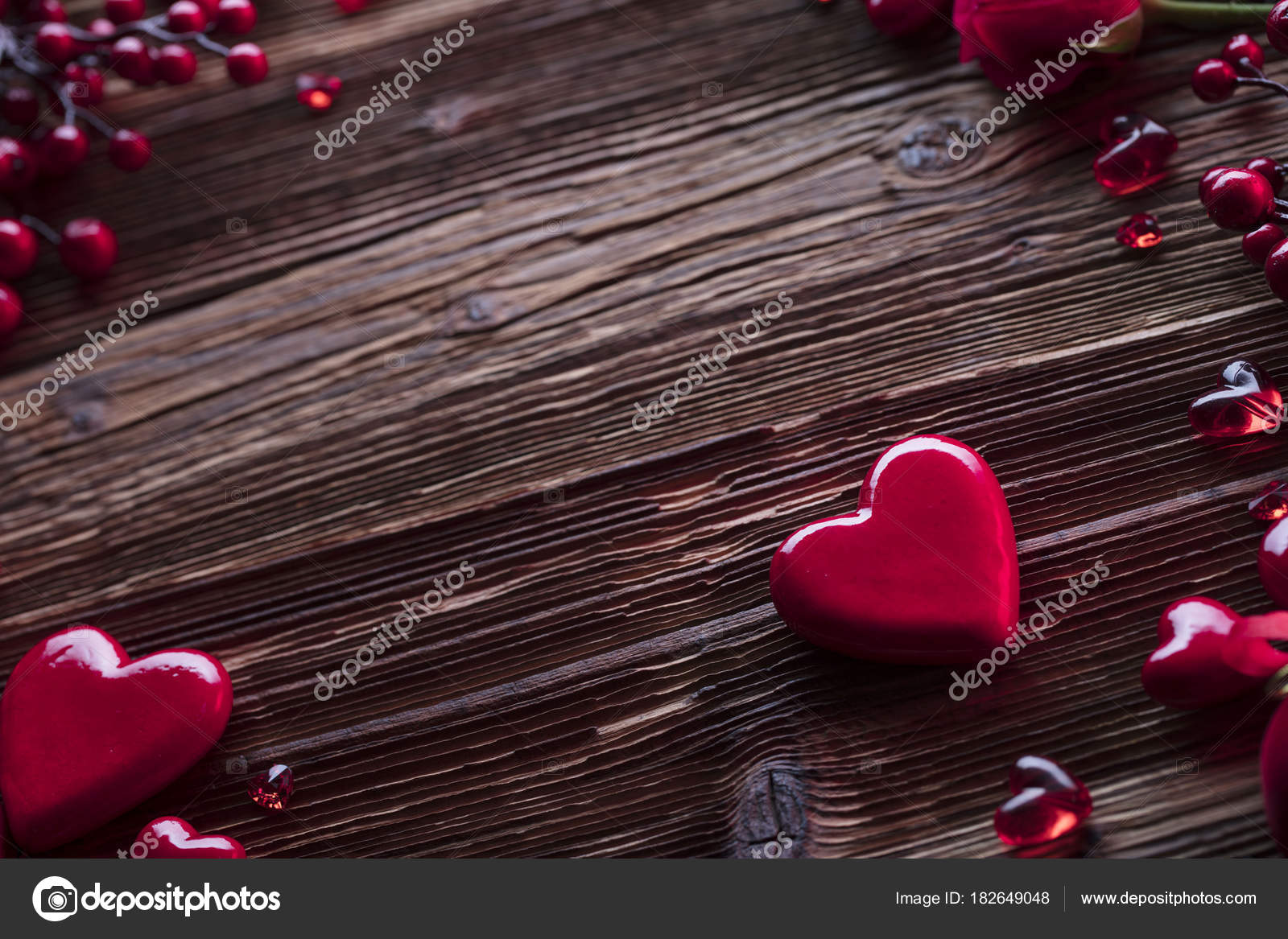 Valentines Day Background Hearts Roses Gifts Romantic Decorations
