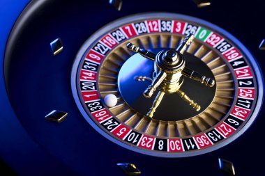 Casino Tema. Kumar Oyunları. Rulet tekerleği closeup.