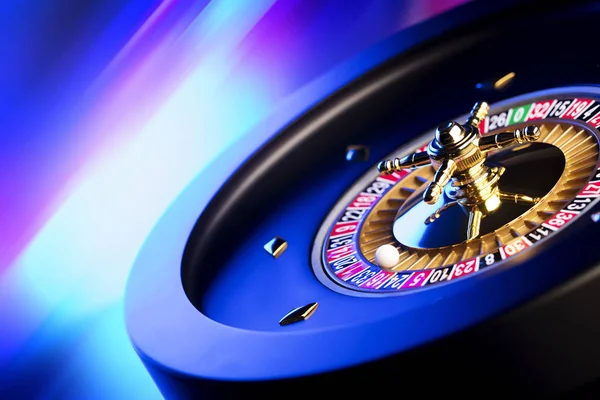Casino Tema Kumar Oyunları Rulet Tekerleği Closeup — Stok fotoğraf