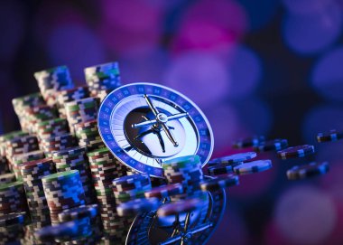 Casino Tema. Bokeh arka plan.