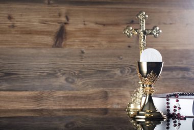 Komünyon. Katolik Tema. Katolik tatil Paskalya.