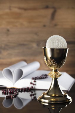 Komünyon. Katolik Tema. Katolik tatil Paskalya.