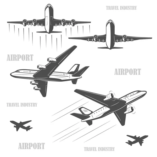 Voyagez en avion, rapidement et en toute sécurité . — Image vectorielle