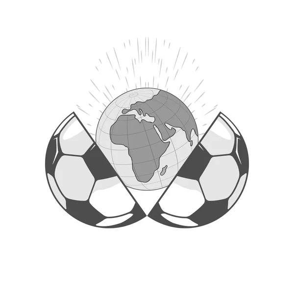 Fußball, der die ganze Welt vereint — Stockvektor