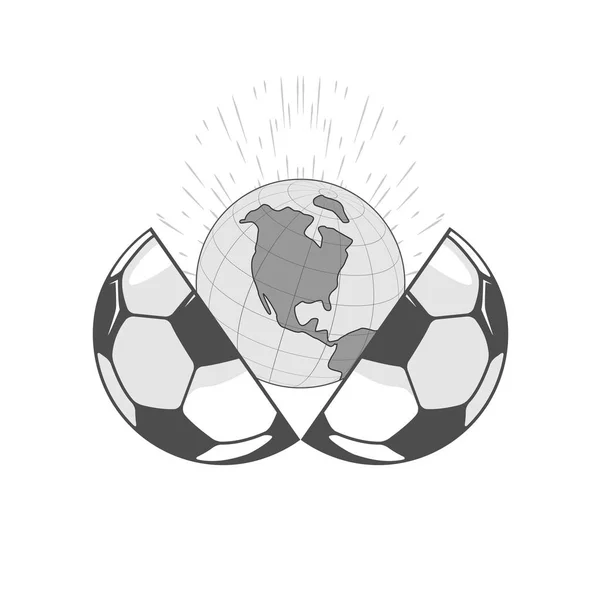 Fußball, der die ganze Welt vereint — Stockvektor