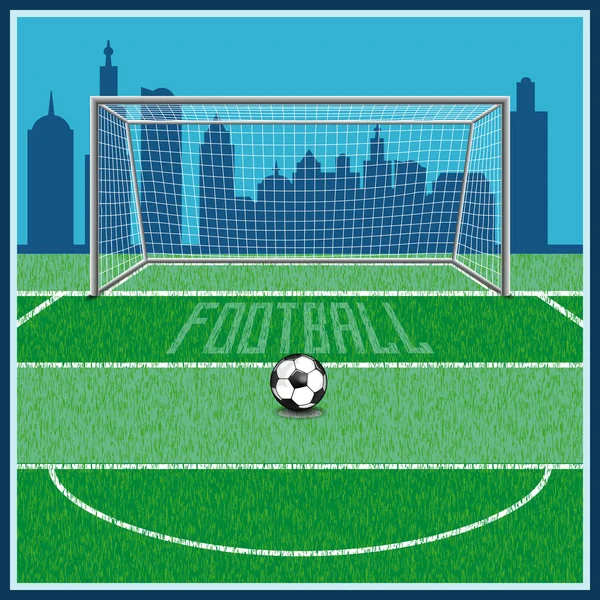 Футбол, об'єднуючи весь світ — стоковий вектор