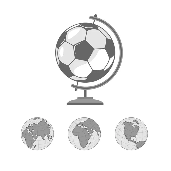 Fußball, der die ganze Welt vereint — Stockvektor