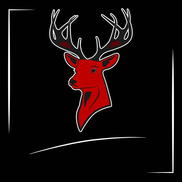 Beauty Nobility Wild Nature Your Design Deer Logo Vector Design — Stock Vector