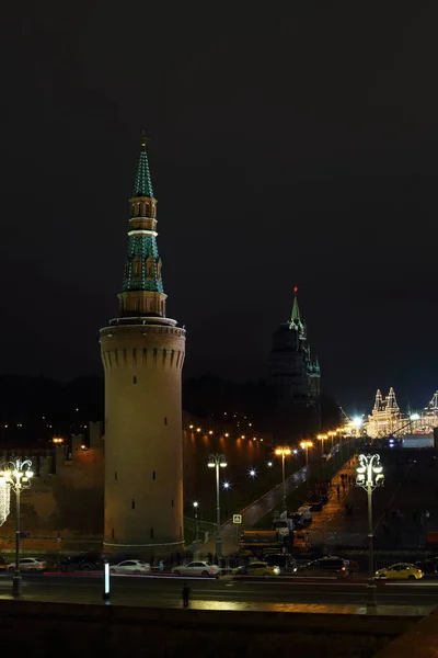 Moskova Rusya Ocak 2018 Yeni Yıl Moskova Nehri Çıkabilir Çok — Stok fotoğraf