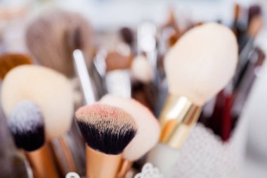 profesyonel makyaj sanatçısı için makyaj fırça setleri
