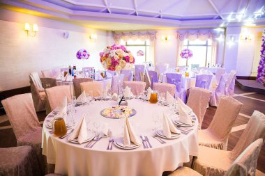 Güzel masa bazı Festival olay, parti veya düğün rec için ayarla