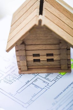 plan - inşaat proje planları üzerinde ev inşa 
