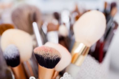 profesyonel makyaj sanatçısı için makyaj fırça setleri