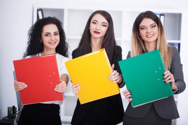 iş ve ofis kavramı - mutlu iş ekibi Office