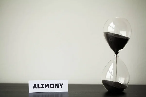 Alimony payment concept. Schedule of payment for childcare — Stock Photo, Image