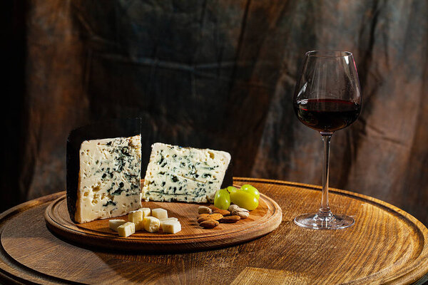 Gorgonzola piccante Italian blue cheese, made from unskimmed cows milk