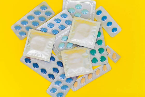 Comprimidos que promovem a saúde sexual para os homens por um longo tempo — Fotografia de Stock