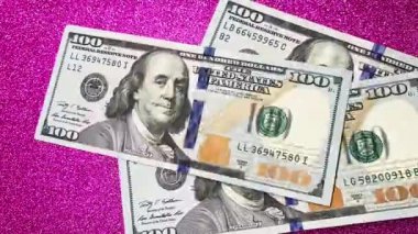 Para yığını, 100 dolarlık banknot.