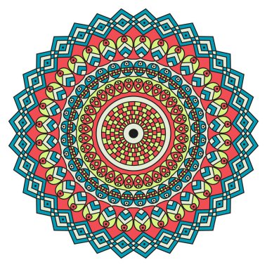 etnik desen yuvarlak