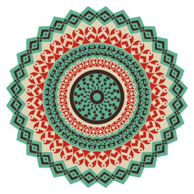 etnik desen yuvarlak