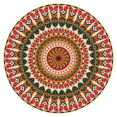 etnik desen yuvarlak