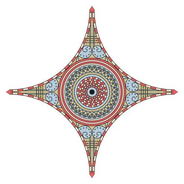 Etnik desenli yıldız