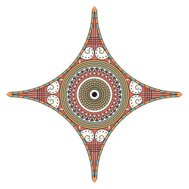 Etnik desenli yıldız