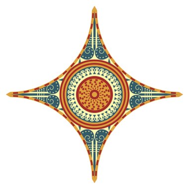 Etnik desenli yıldız