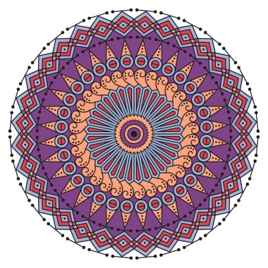 etnik desen yuvarlak