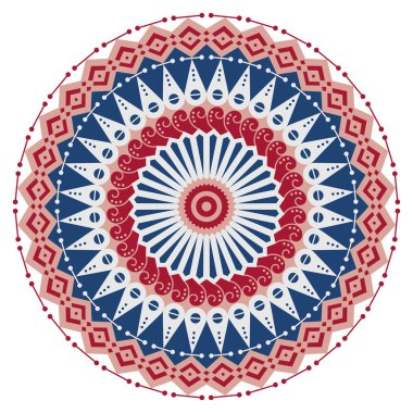 etnik desen yuvarlak