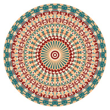 etnik desen yuvarlak