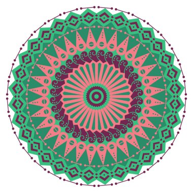 etnik desen yuvarlak