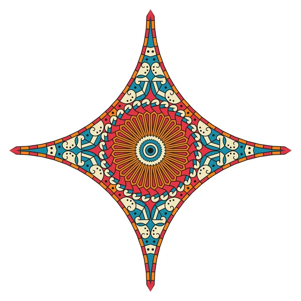Estrella étnica modelada — Archivo Imágenes Vectoriales