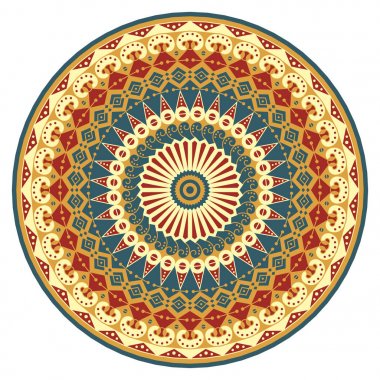 etnik desen yuvarlak
