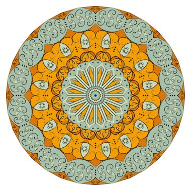 etnik desen yuvarlak