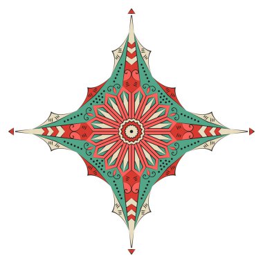 Etnik desenli yıldız