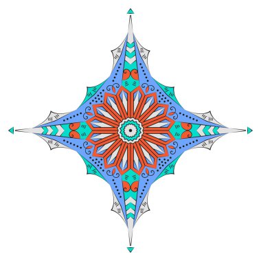 Etnik desenli yıldız