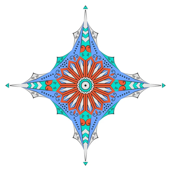 Estrella étnica modelada — Archivo Imágenes Vectoriales