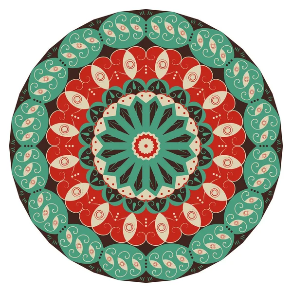 Round ethnic pattern Stock Illustration