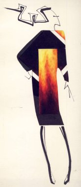  Şık kadın kıyafetleri, renkli siluetleri