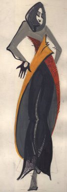  Şık kadın kıyafetleri, renkli siluetleri