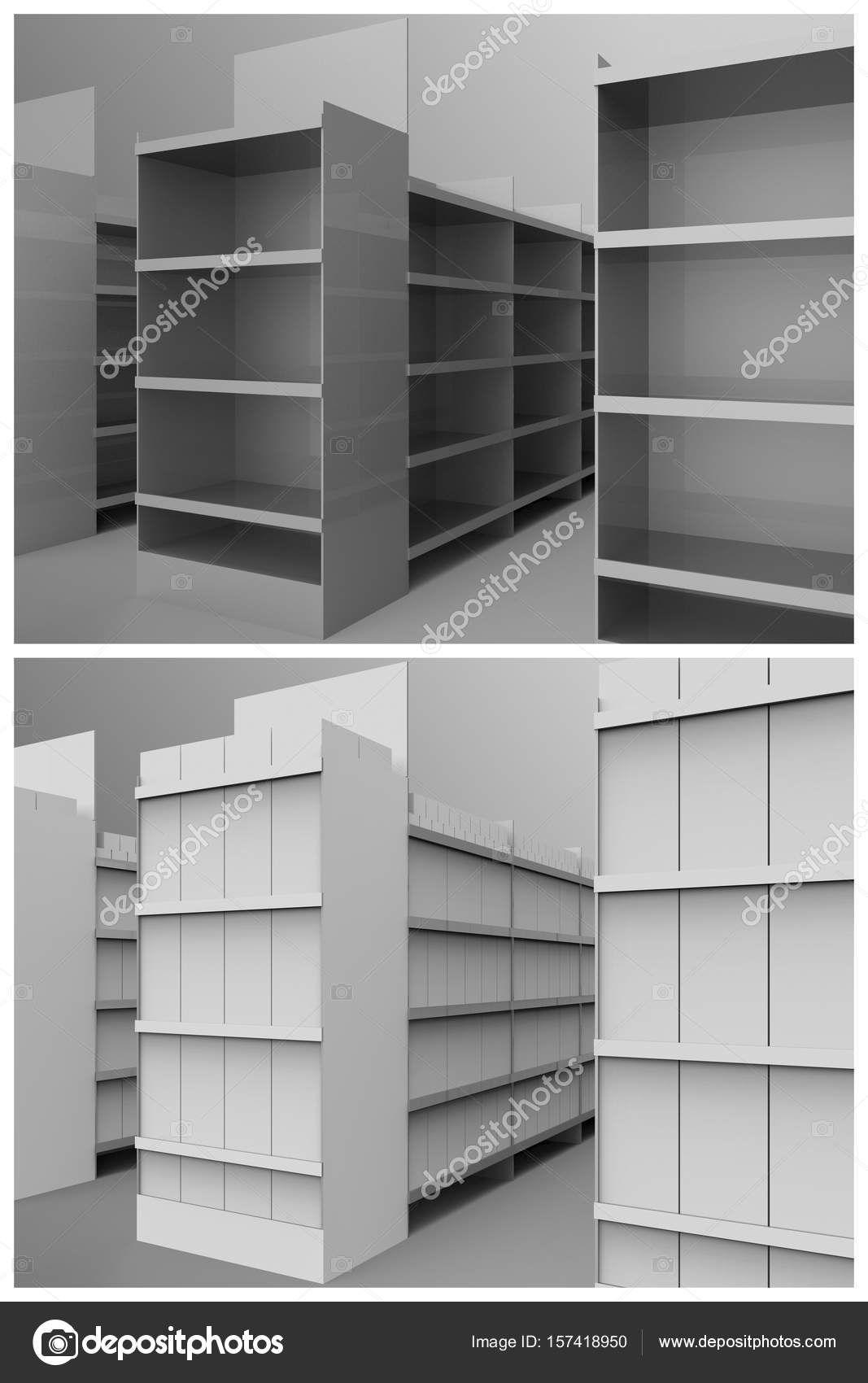 Download Aisle With Gondola Store Branding 3d Rendering Stock Photo Image By C Shockymocky 157418950