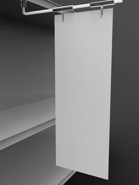 Shelf Banner 3D Rendering — Stock Photo, Image