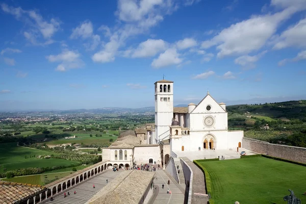 산 프란체스코 성당 d'Assisi, 아시 시, 이탈리아 — 스톡 사진