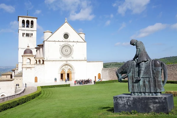 A Basilica of San Francesco d'Assisi, Assisi, Olaszország — Stock Fotó