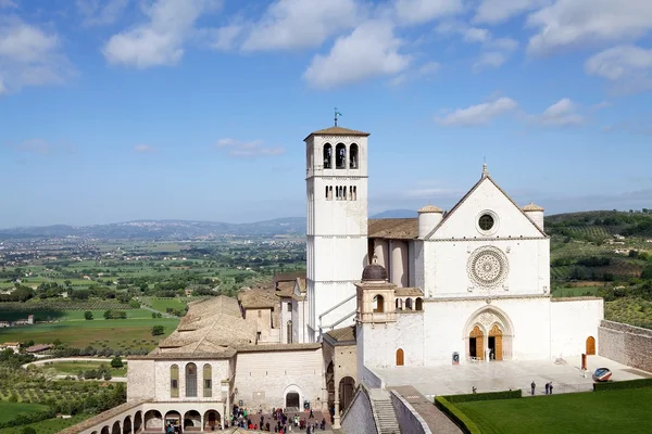 산 프란체스코 성당 d'Assisi, 아시 시, 이탈리아 — 스톡 사진