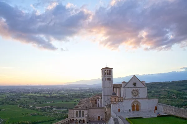 De Basilica di San Francesco d'Assisi, Assisi, Italien — Stockfoto