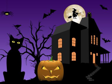 Halloween Tema illüstrasyon