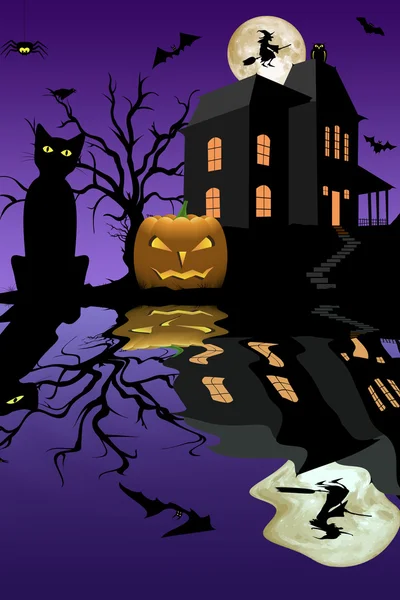 Halloween Tema illüstrasyon